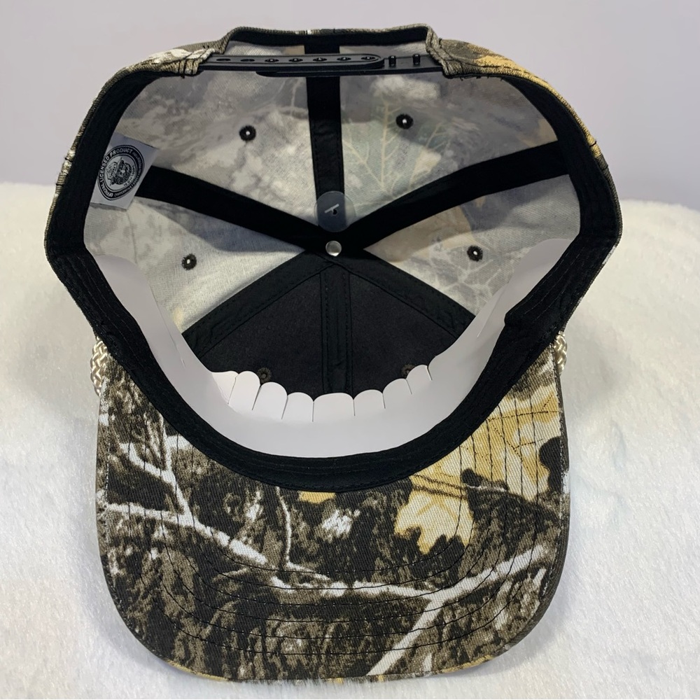 Smokey The Bear Forest Camo Snapback Trucker Hat Rope Accent Mad Engine OSFM - Picture 6 of 9